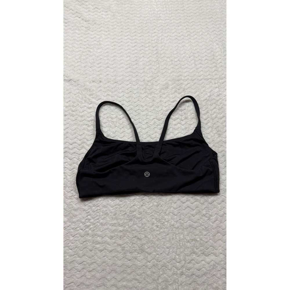 Lululemon Flow Y Bra Nulu Light Support Black 8 LW2DQ0S